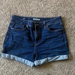 Sonoma Women's Dark Blue Jean Shorts